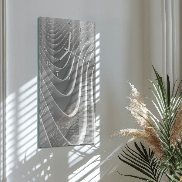 Horloge rectangulaire verticale Abstraction