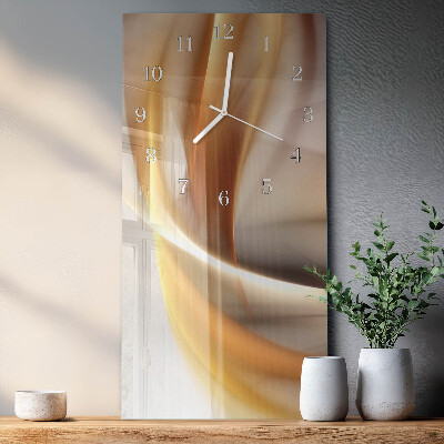 Horloge rectangulaire verticale Abstraction