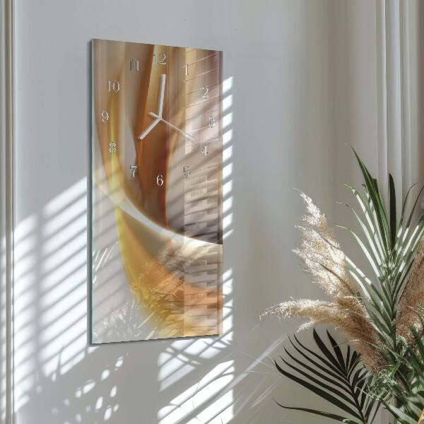 Horloge rectangulaire verticale Abstraction