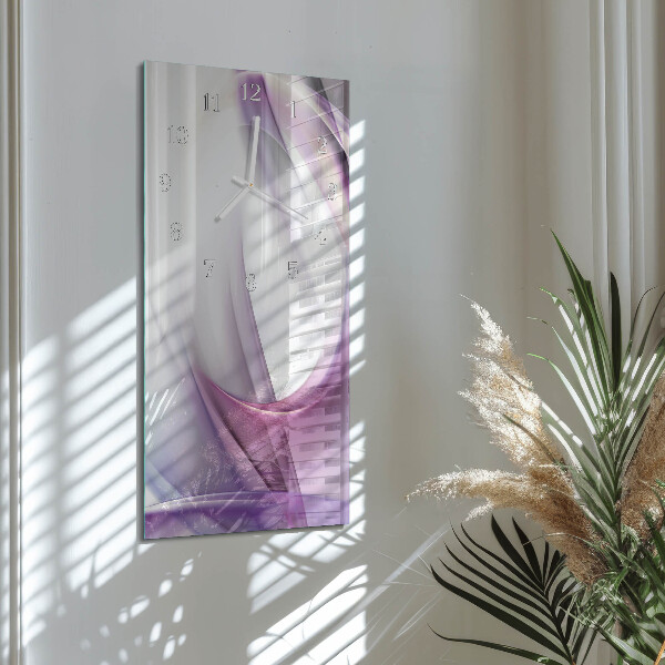 Horloge rectangulaire verticale Abstraction