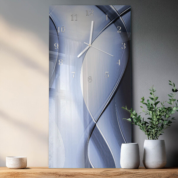 Horloge rectangulaire verticale Abstraction