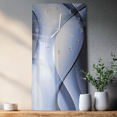 Horloge rectangulaire verticale Abstraction