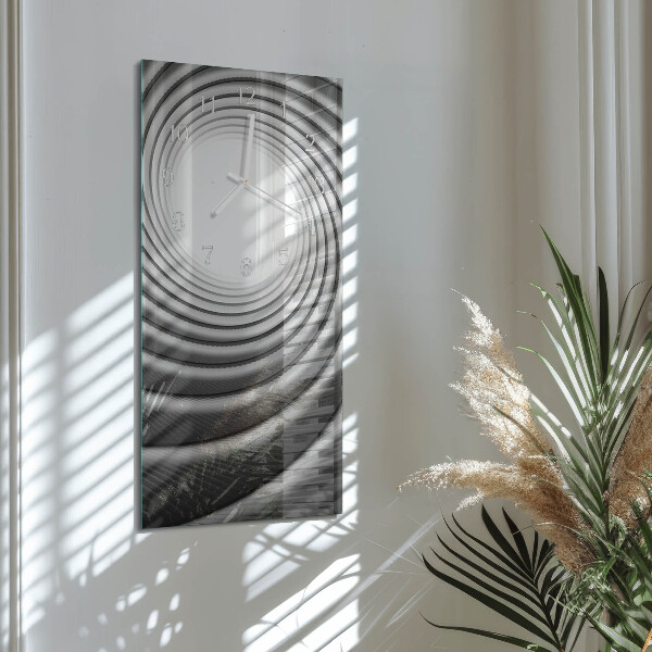 Horloge rectangulaire verticale Vortex