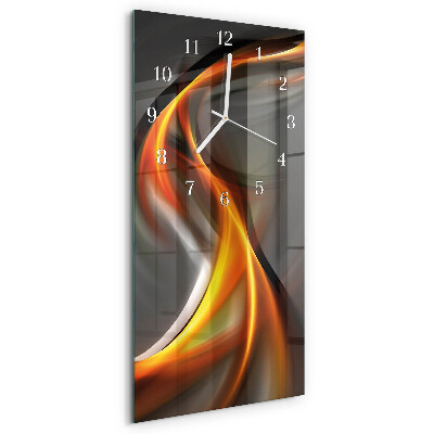 Horloge rectangulaire verticale Abstraction