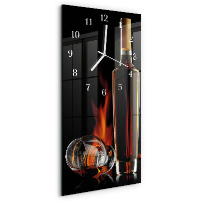 Horloge rectangulaire verticale Alcool