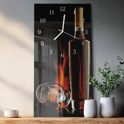 Horloge rectangulaire verticale Alcool