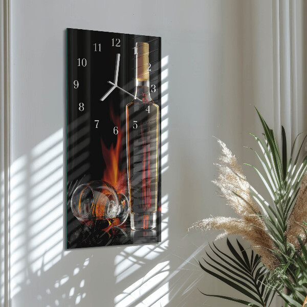 Horloge rectangulaire verticale Alcool