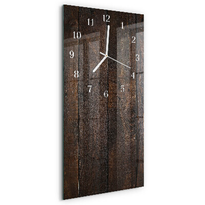 Horloge rectangulaire verticale Bois