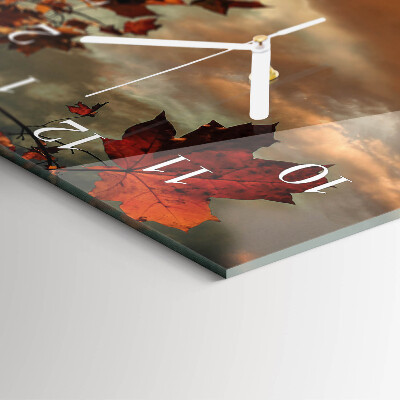 Horloge rectangulaire verticale Vin Nature