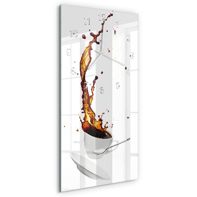 Horloge rectangulaire verticale Café
