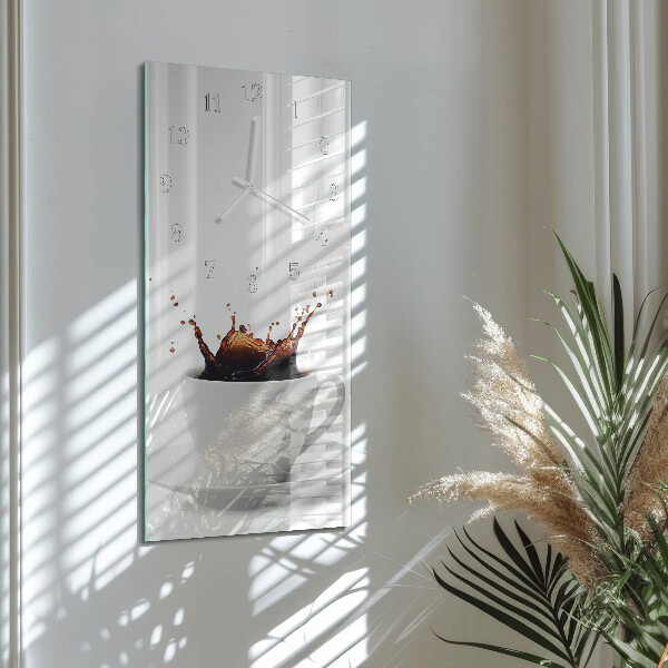 Horloge rectangulaire verticale Café