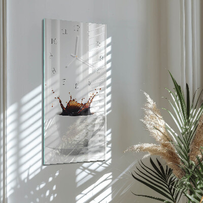 Horloge rectangulaire verticale Café