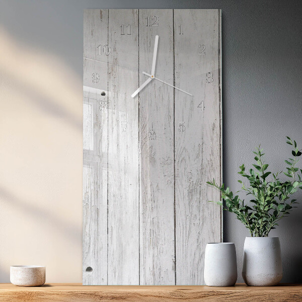 Horloge rectangulaire verticale Bois