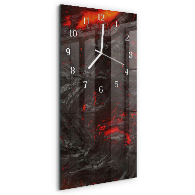Horloge rectangulaire verticale Lave