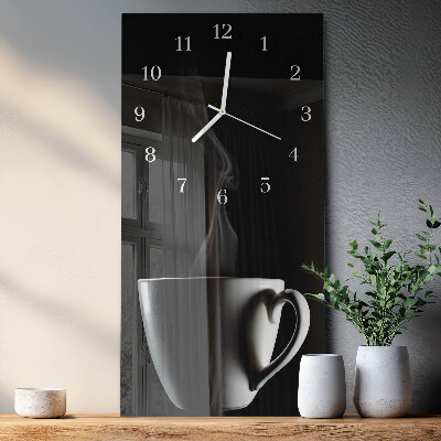 Horloge rectangulaire verticale Tasse