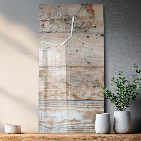 Horloge rectangulaire verticale Bois