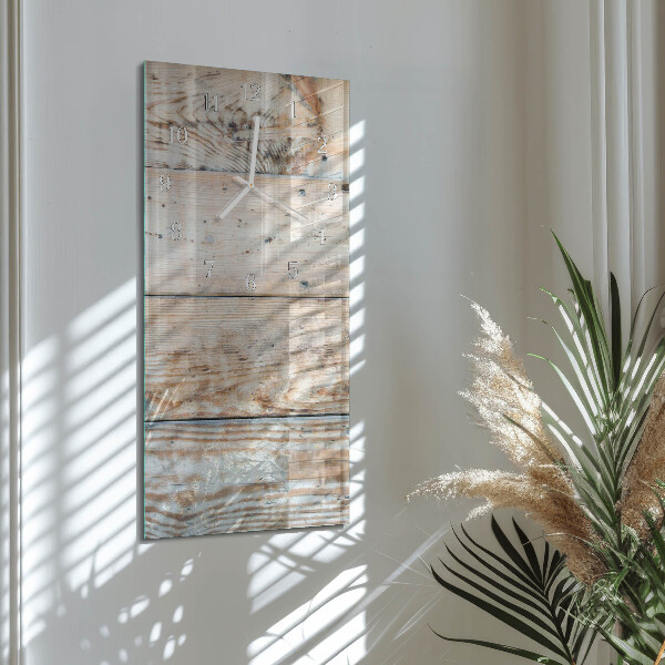 Horloge rectangulaire verticale Bois