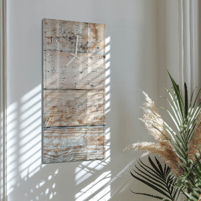 Horloge rectangulaire verticale Bois