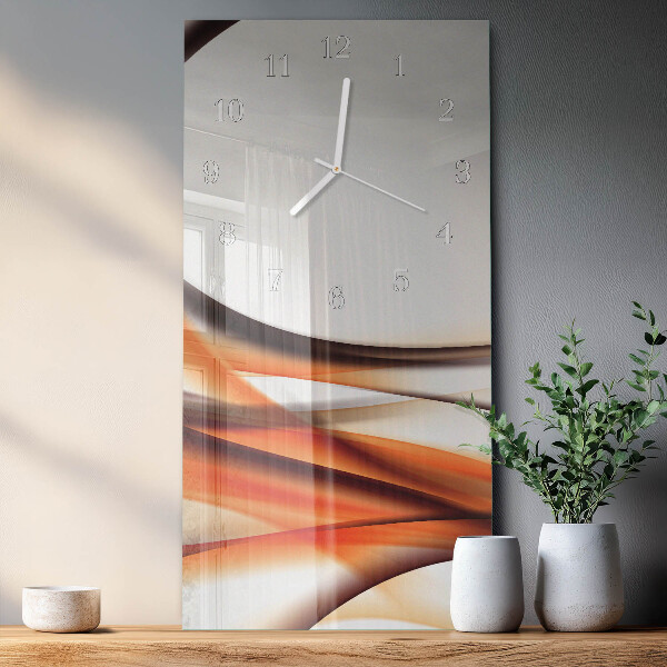 Horloge rectangulaire verticale Abstraction
