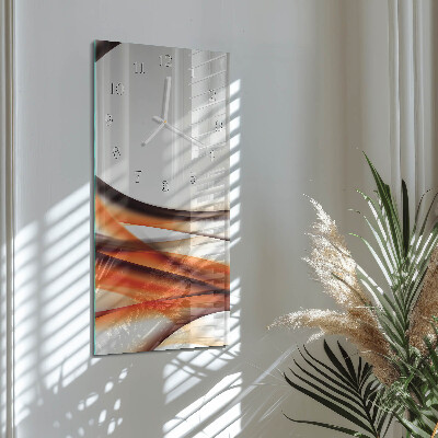 Horloge rectangulaire verticale Abstraction