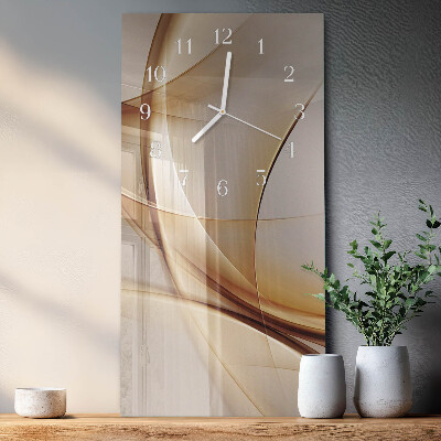 Horloge rectangulaire verticale Abstraction
