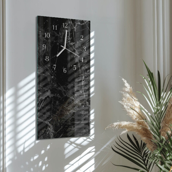 Horloge rectangulaire verticale Graphite