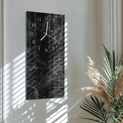Horloge rectangulaire verticale Graphite