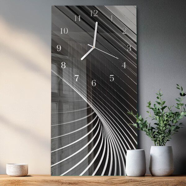 Horloge rectangulaire verticale Abstraction