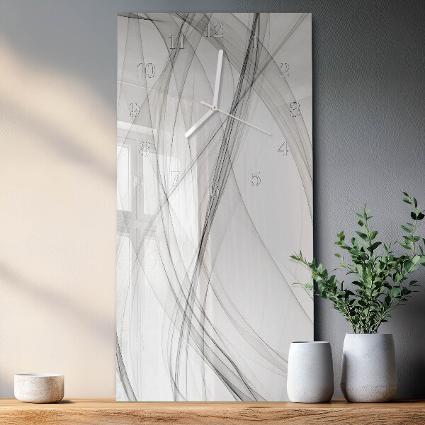 Horloge rectangulaire verticale Rideau
