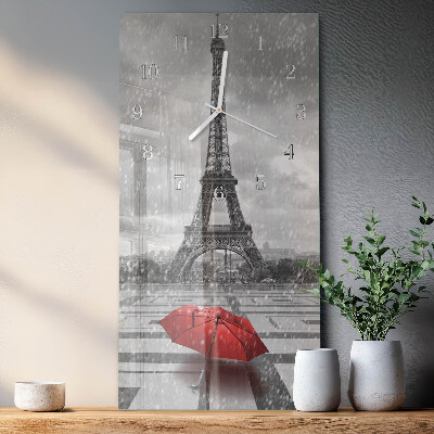 Horloge rectangulaire verticale Tour Eiffel