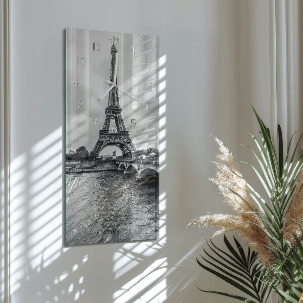 Horloge rectangulaire verticale Vue de la tour Eiffel