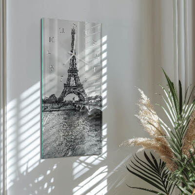 Horloge rectangulaire verticale Vue de la tour Eiffel