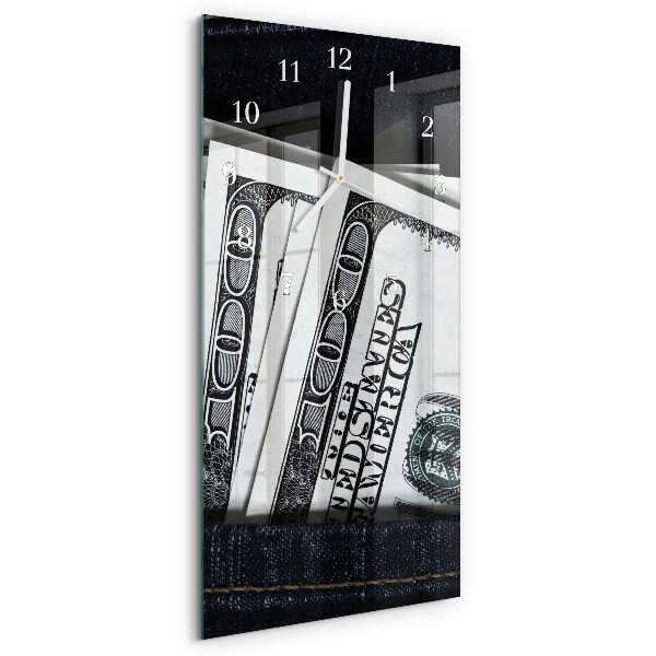 Horloge rectangulaire verticale Billets de banque