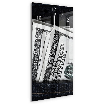 Horloge rectangulaire verticale Billets de banque