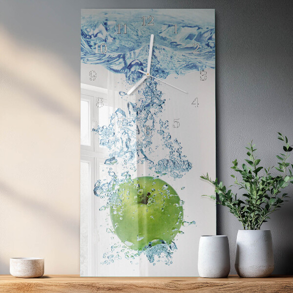 Horloge rectangulaire verticale Eau de pomme