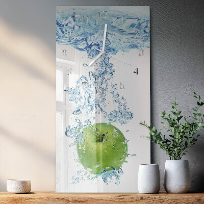 Horloge rectangulaire verticale Eau de pomme