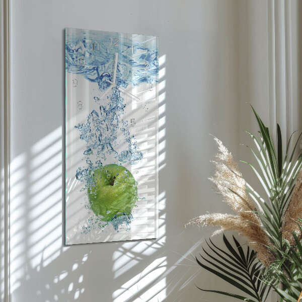 Horloge rectangulaire verticale Eau de pomme