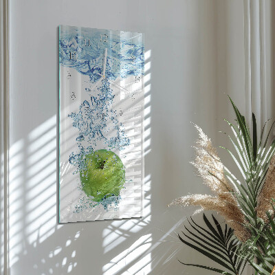Horloge rectangulaire verticale Eau de pomme