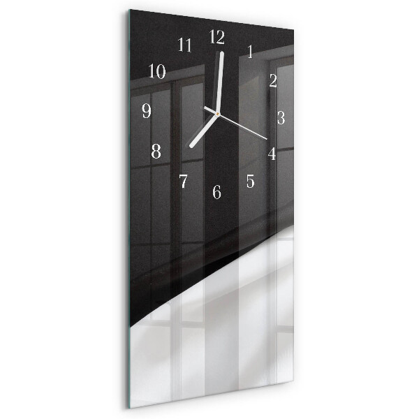 Horloge rectangulaire verticale Contraste