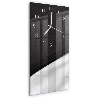 Horloge rectangulaire verticale Contraste