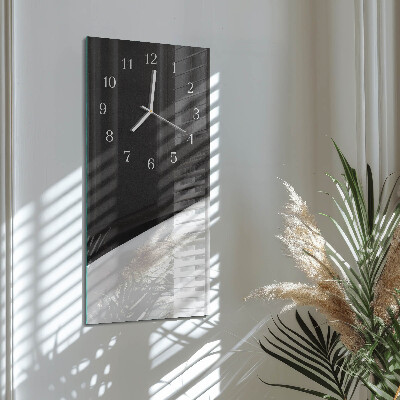 Horloge rectangulaire verticale Contraste