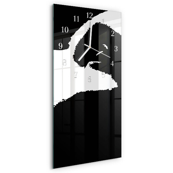 Horloge rectangulaire verticale Abstraction