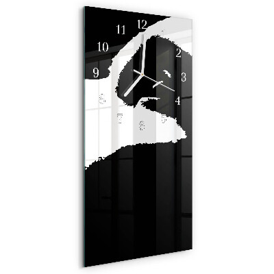 Horloge rectangulaire verticale Abstraction