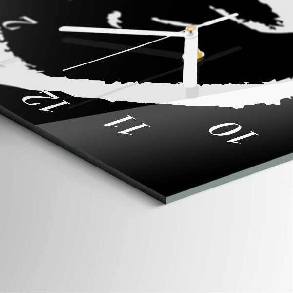 Horloge rectangulaire verticale Abstraction
