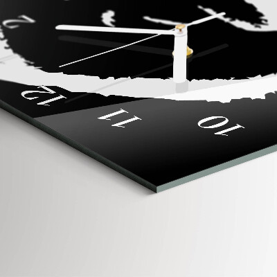 Horloge rectangulaire verticale Abstraction