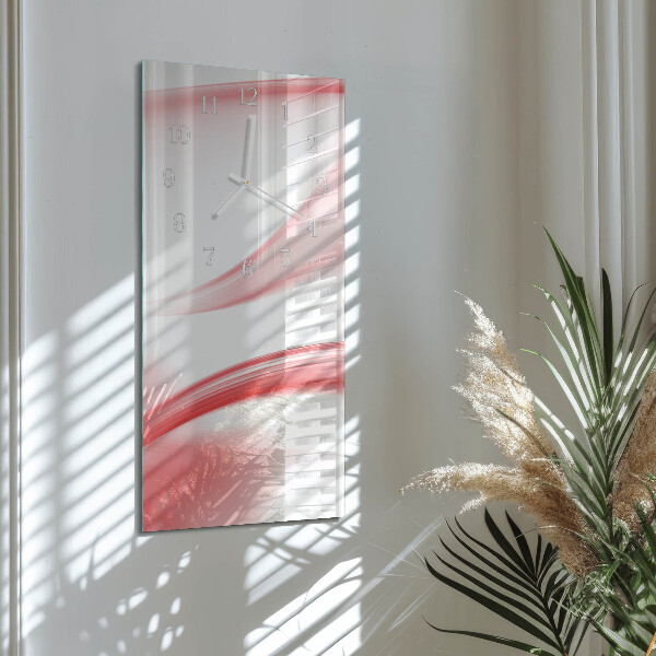 Horloge rectangulaire verticale Art abstrait