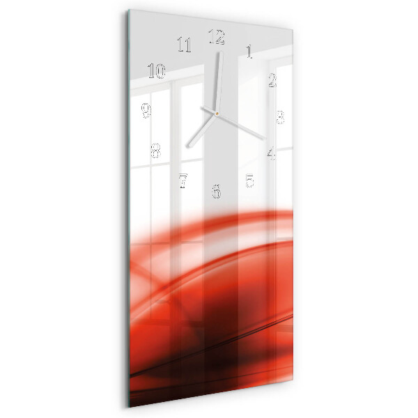 Horloge rectangulaire verticale Lignes abstraites