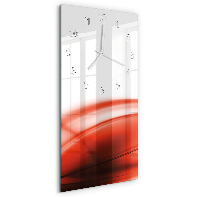 Horloge rectangulaire verticale Lignes abstraites