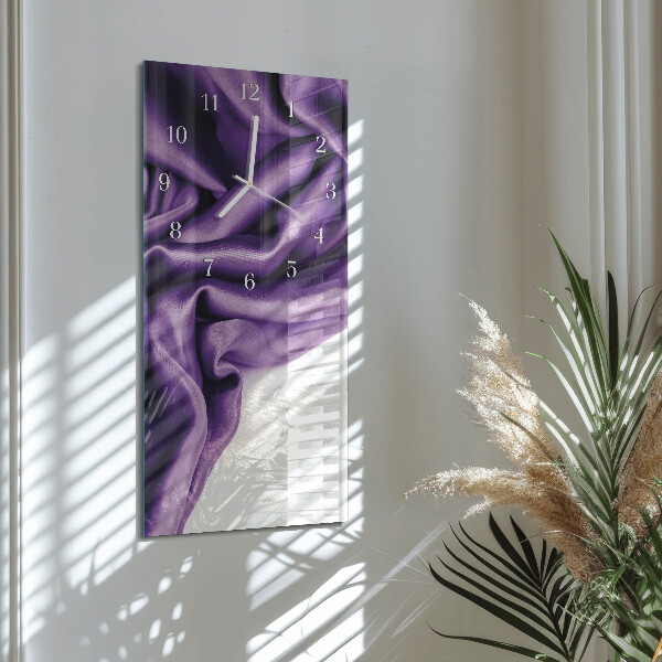 Horloge rectangulaire verticale Velours