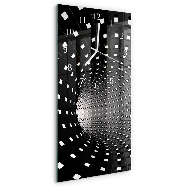 Horloge rectangulaire verticale Tunnel